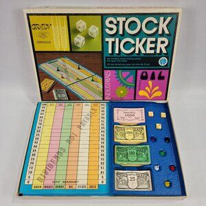 Stock Ticker Vintage Financial Trading Board Game by Copp Clark